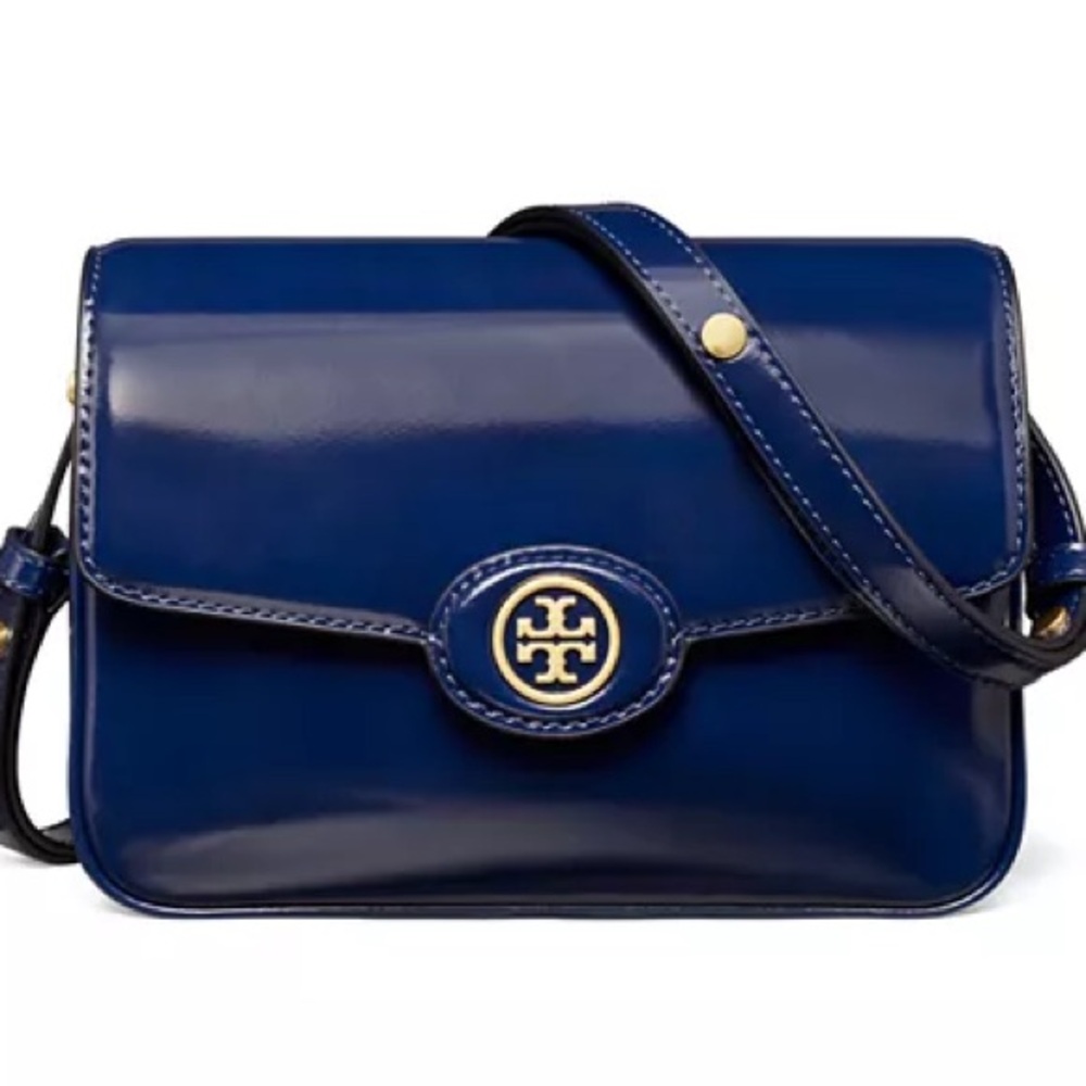 NWT Tory Burch Robinson Spazzolato Convertible Shoulder Bag